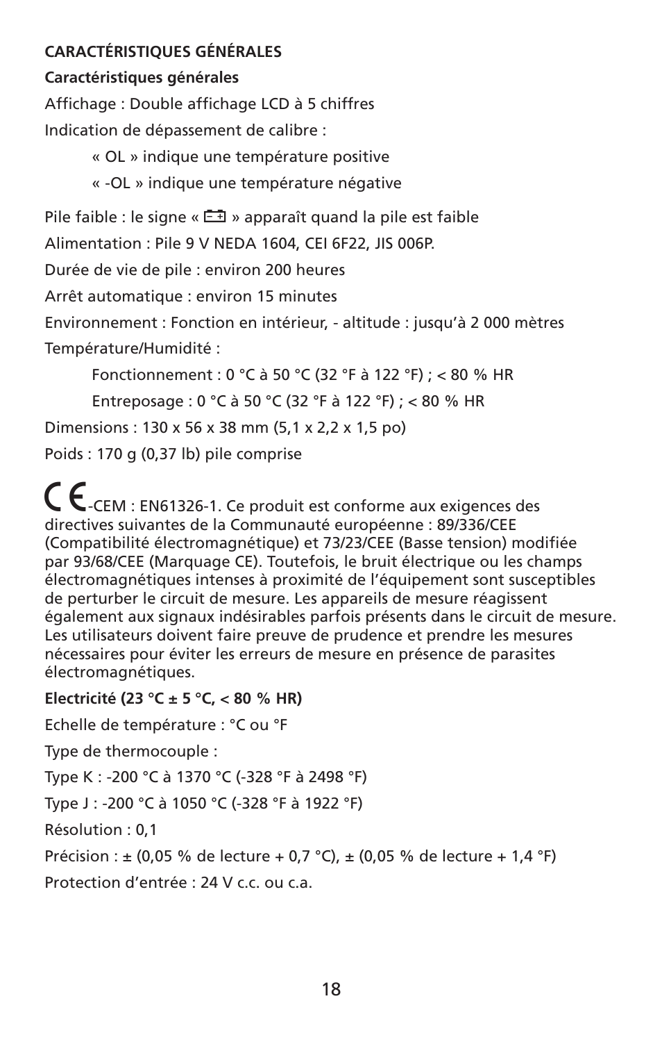 Amprobe TMD-10 Dual-Temperature-Meter User Manual | Page 19 / 62