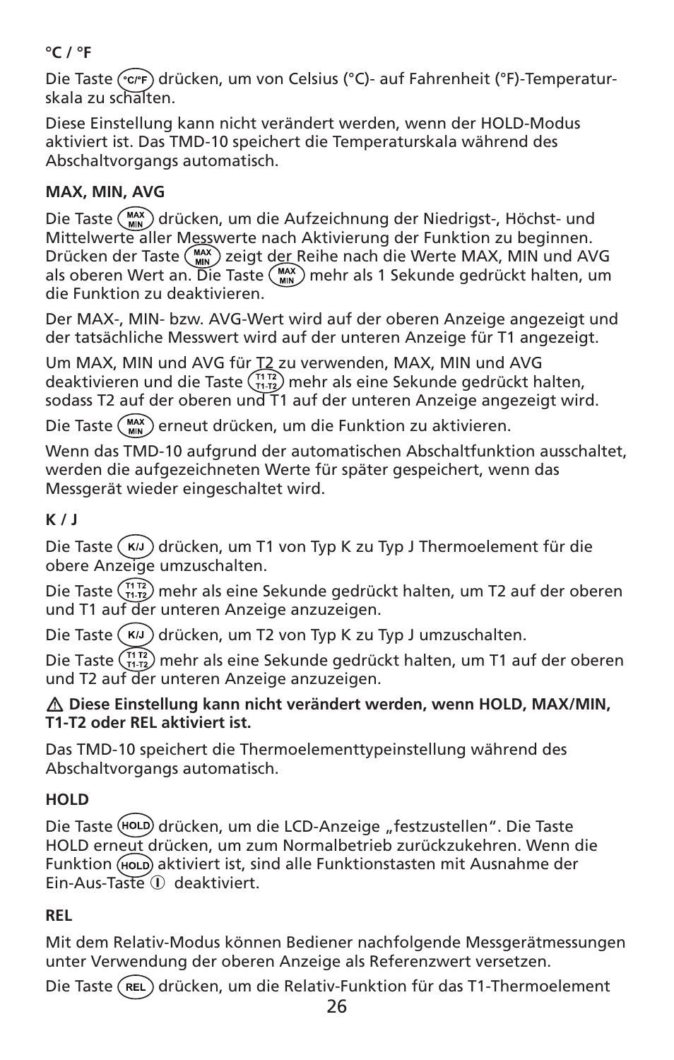 Amprobe TMD-10 Dual-Temperature-Meter User Manual | Page 27 / 62