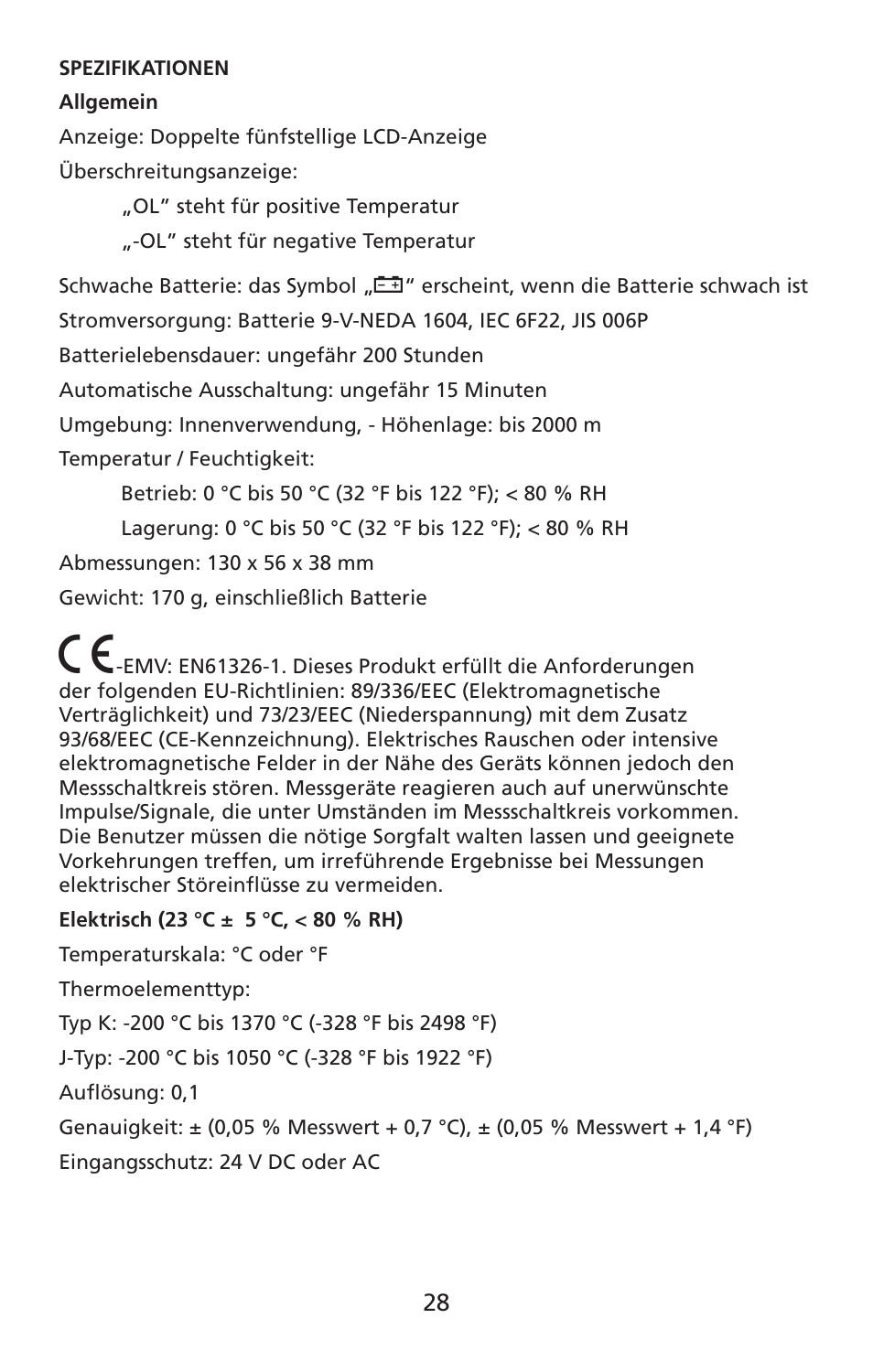 Amprobe TMD-10 Dual-Temperature-Meter User Manual | Page 29 / 62