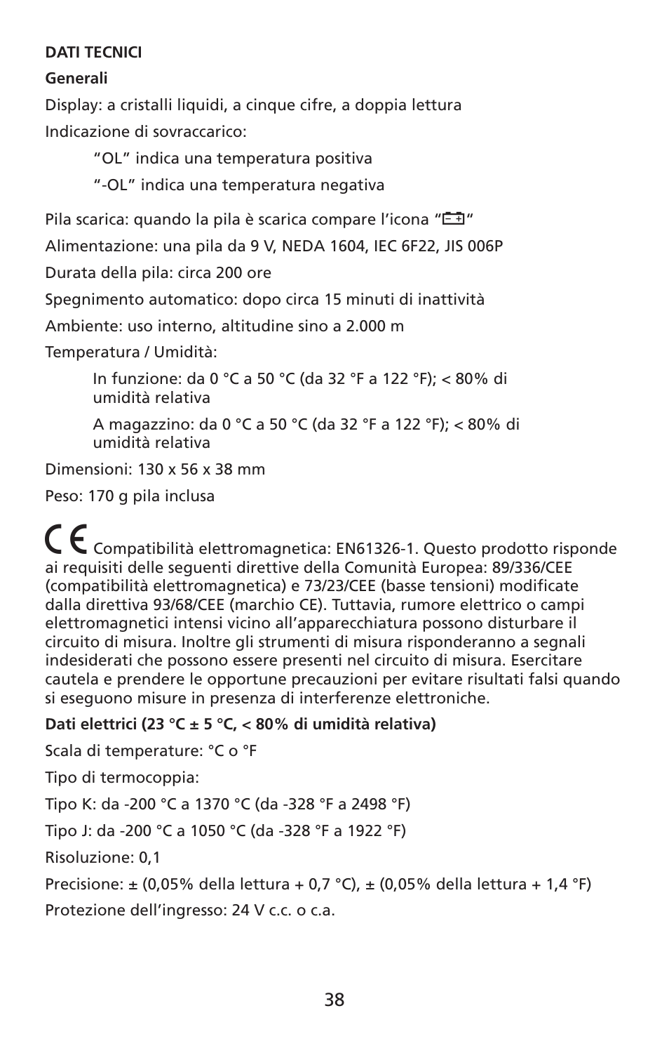 Amprobe TMD-10 Dual-Temperature-Meter User Manual | Page 39 / 62