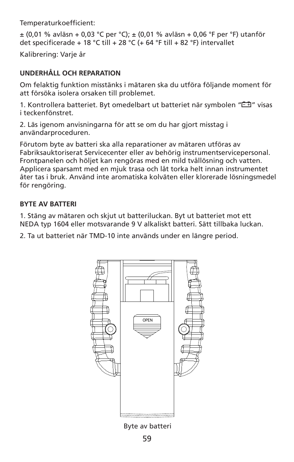 Amprobe TMD-10 Dual-Temperature-Meter User Manual | Page 60 / 62