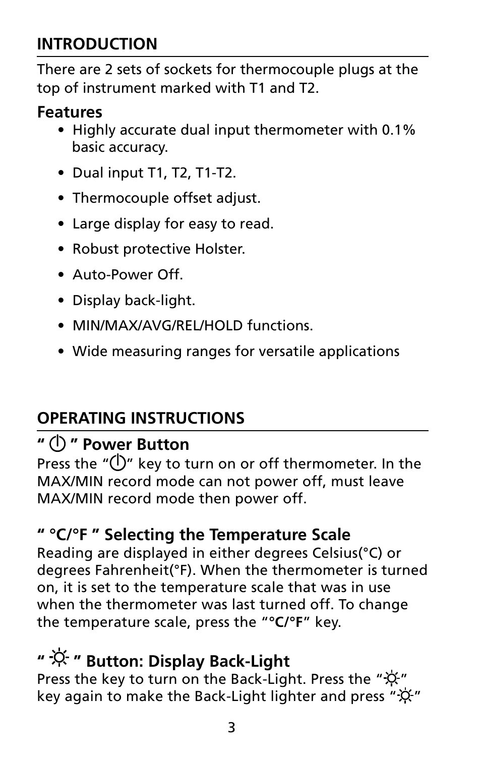 Amprobe TMD-50 Thermocouple-Thermometer User Manual | Page 10 / 16