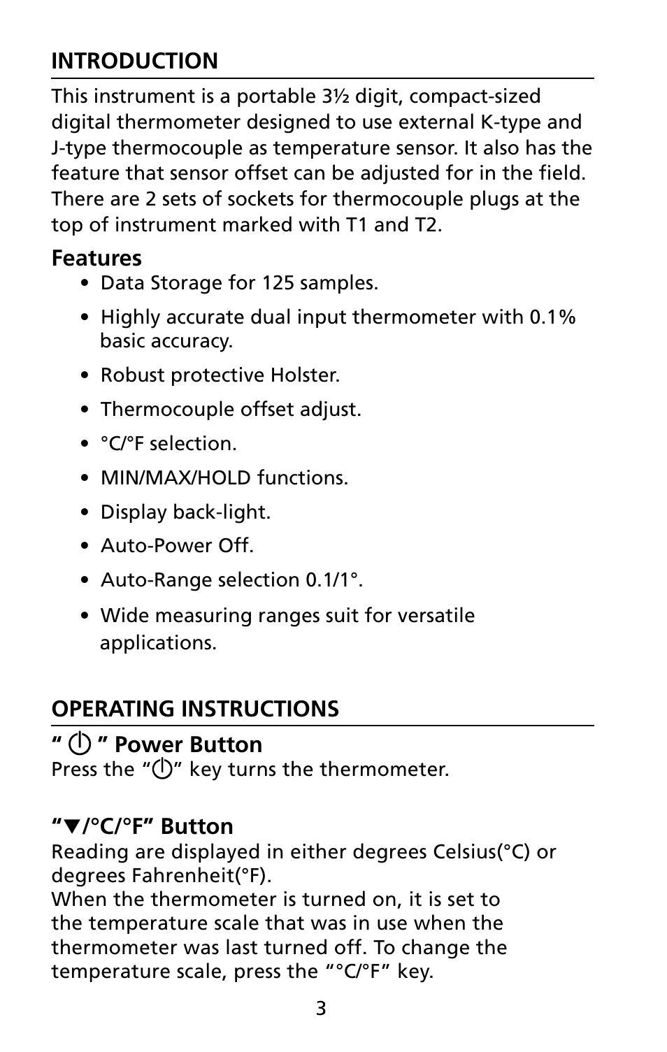 Amprobe TMD-51 Thermocouple-Thermometer User Manual | Page 10 / 18