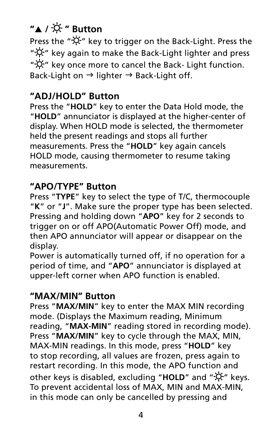 Amprobe TMD-51 Thermocouple-Thermometer User Manual | Page 11 / 18