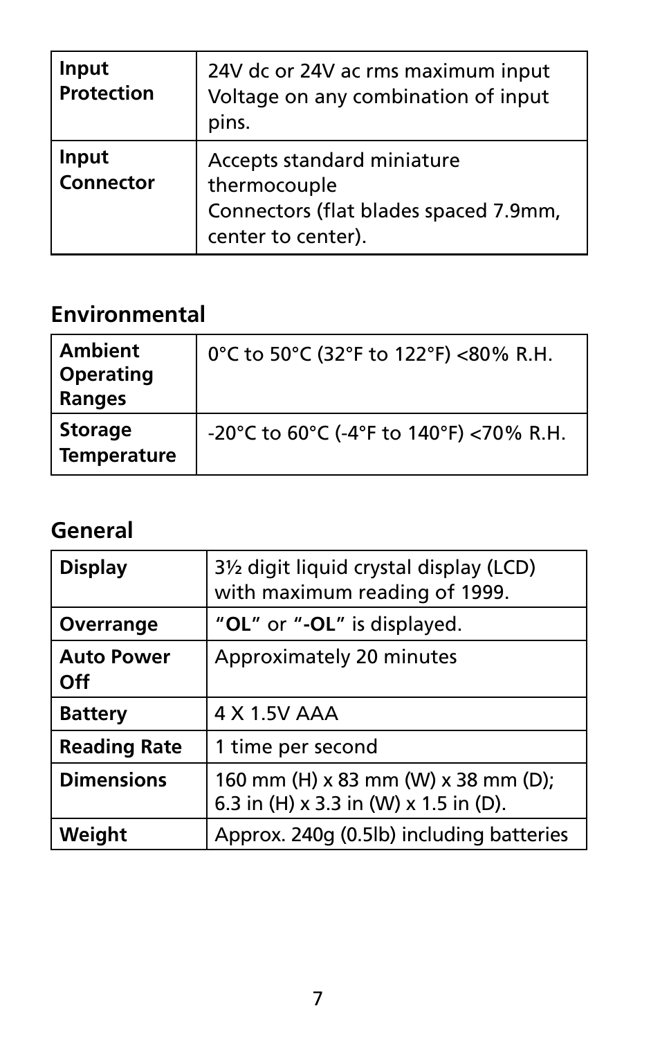 Amprobe TMD-51 Thermocouple-Thermometer User Manual | Page 14 / 18