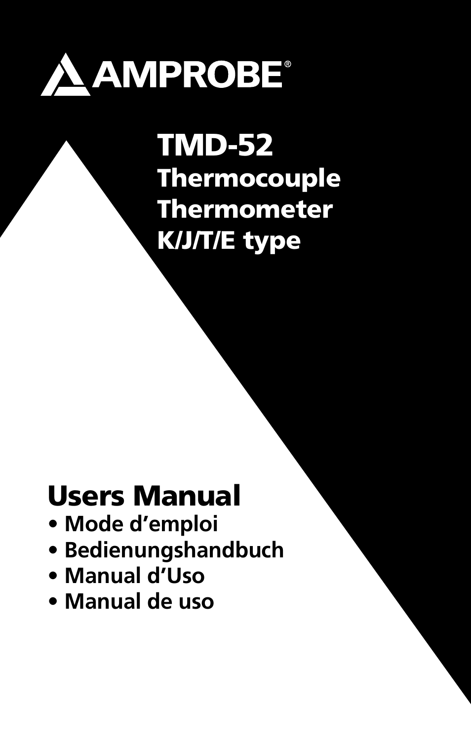 Amprobe TMD-52 Thermocouple-Thermometer User Manual | 18 pages