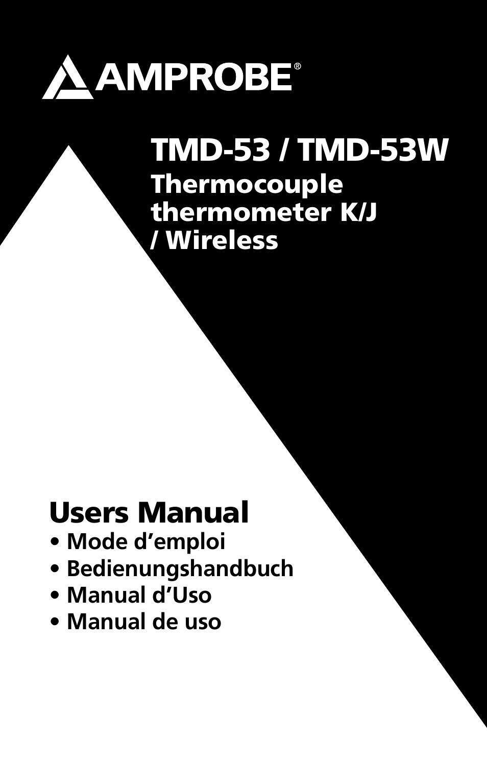 Amprobe TMD-53 Thermocouple-Thermometer User Manual | 20 pages