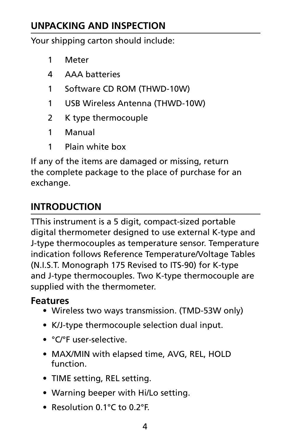 Amprobe TMD-53 Thermocouple-Thermometer User Manual | Page 11 / 20