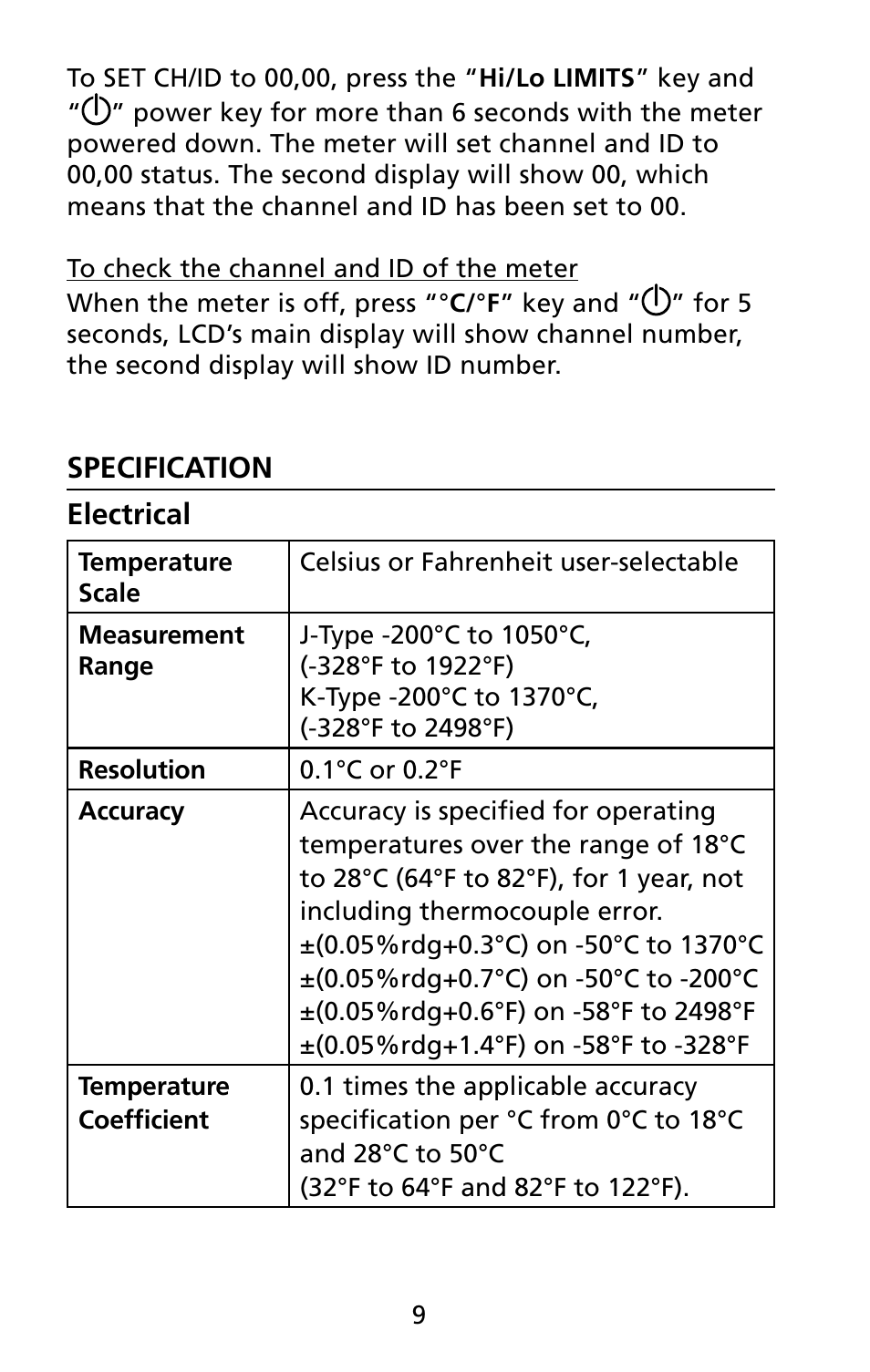 Amprobe TMD-53 Thermocouple-Thermometer User Manual | Page 16 / 20