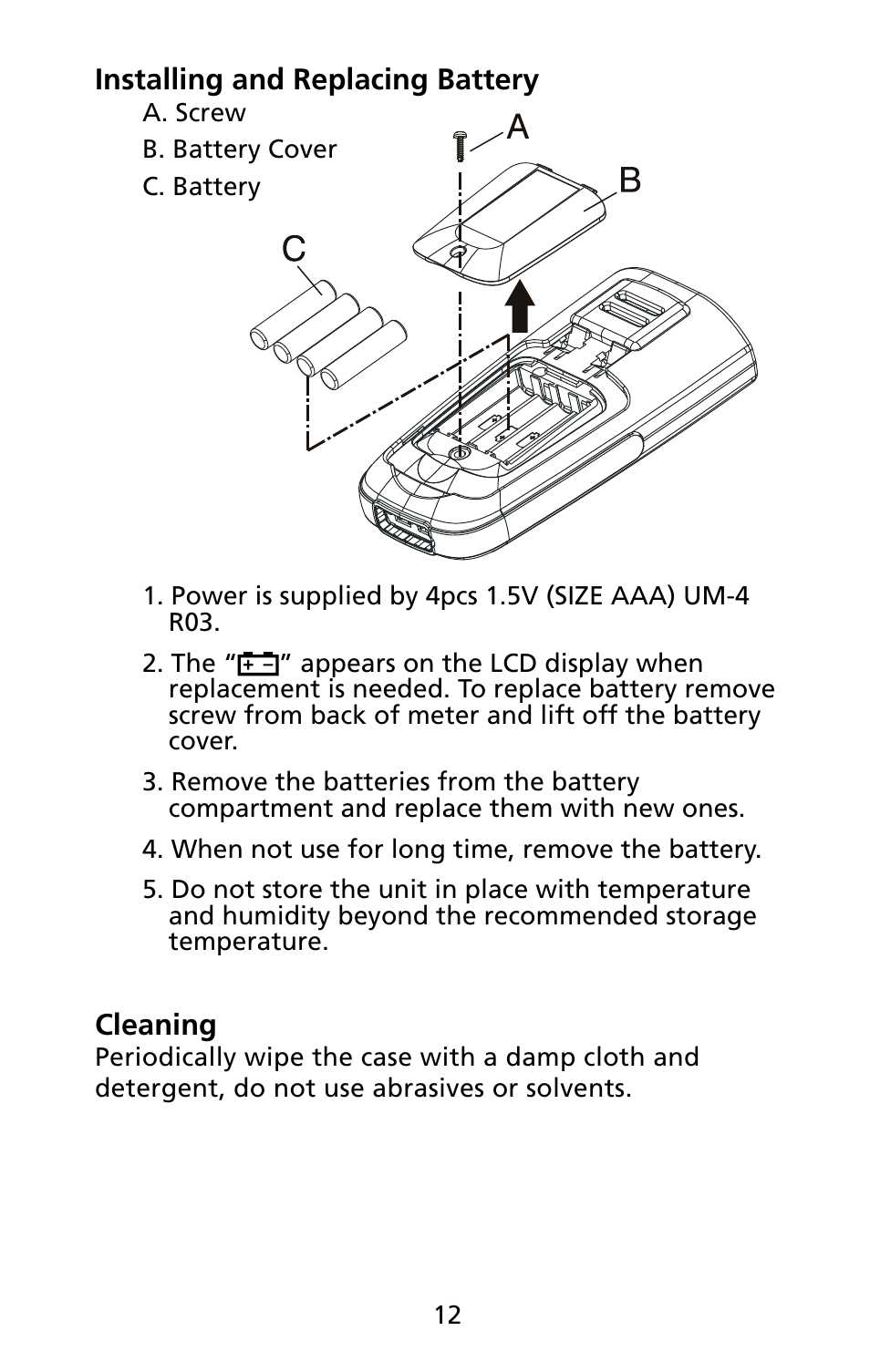 Amprobe TMD-53 Thermocouple-Thermometer User Manual | Page 19 / 20