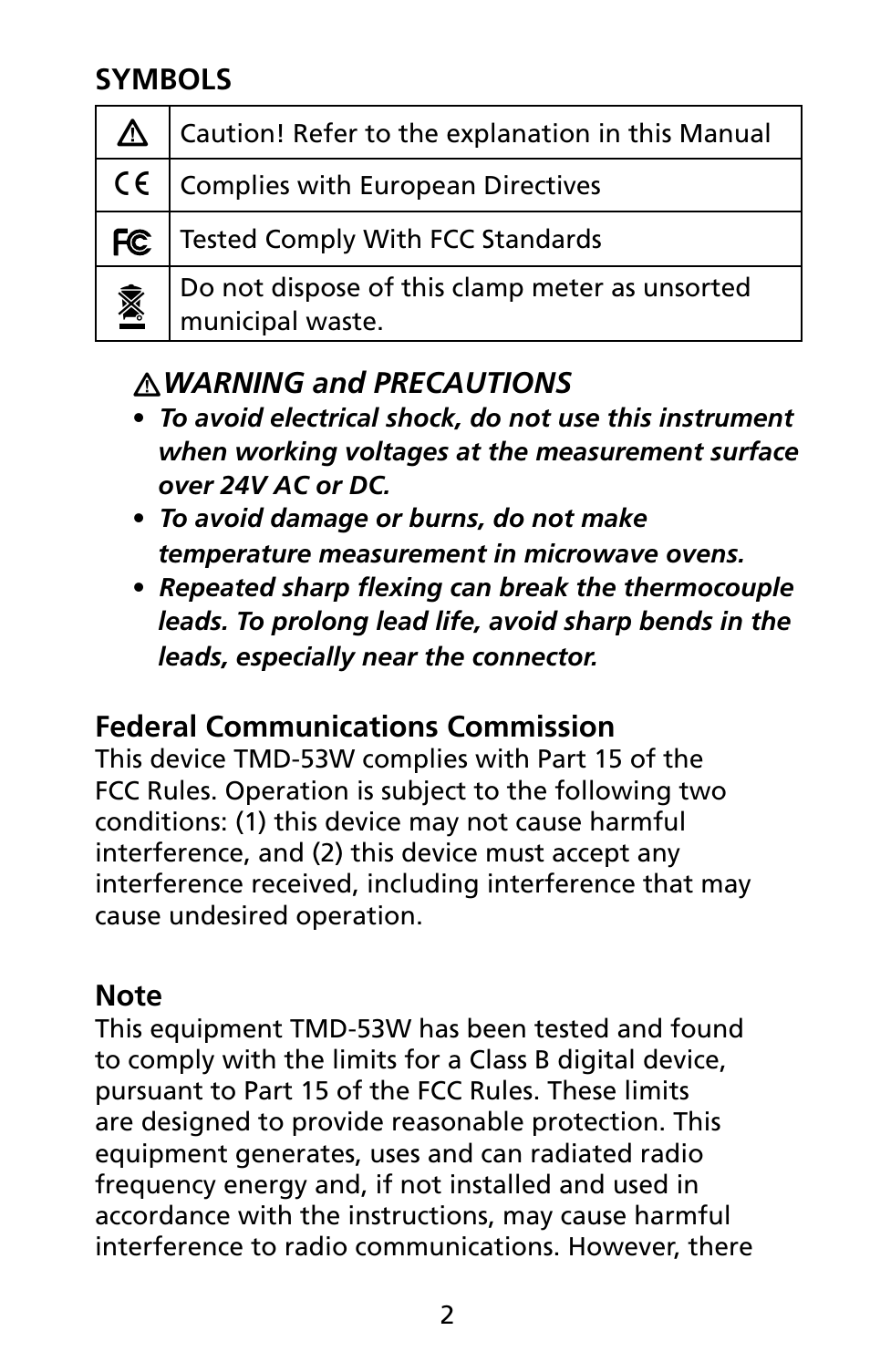 Amprobe TMD-53 Thermocouple-Thermometer User Manual | Page 9 / 20