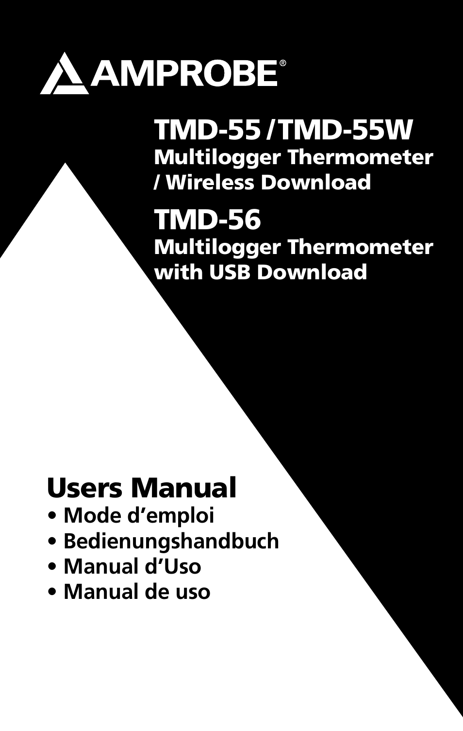 Amprobe TMD-55 Multilogger-Thermometers User Manual | 28 pages
