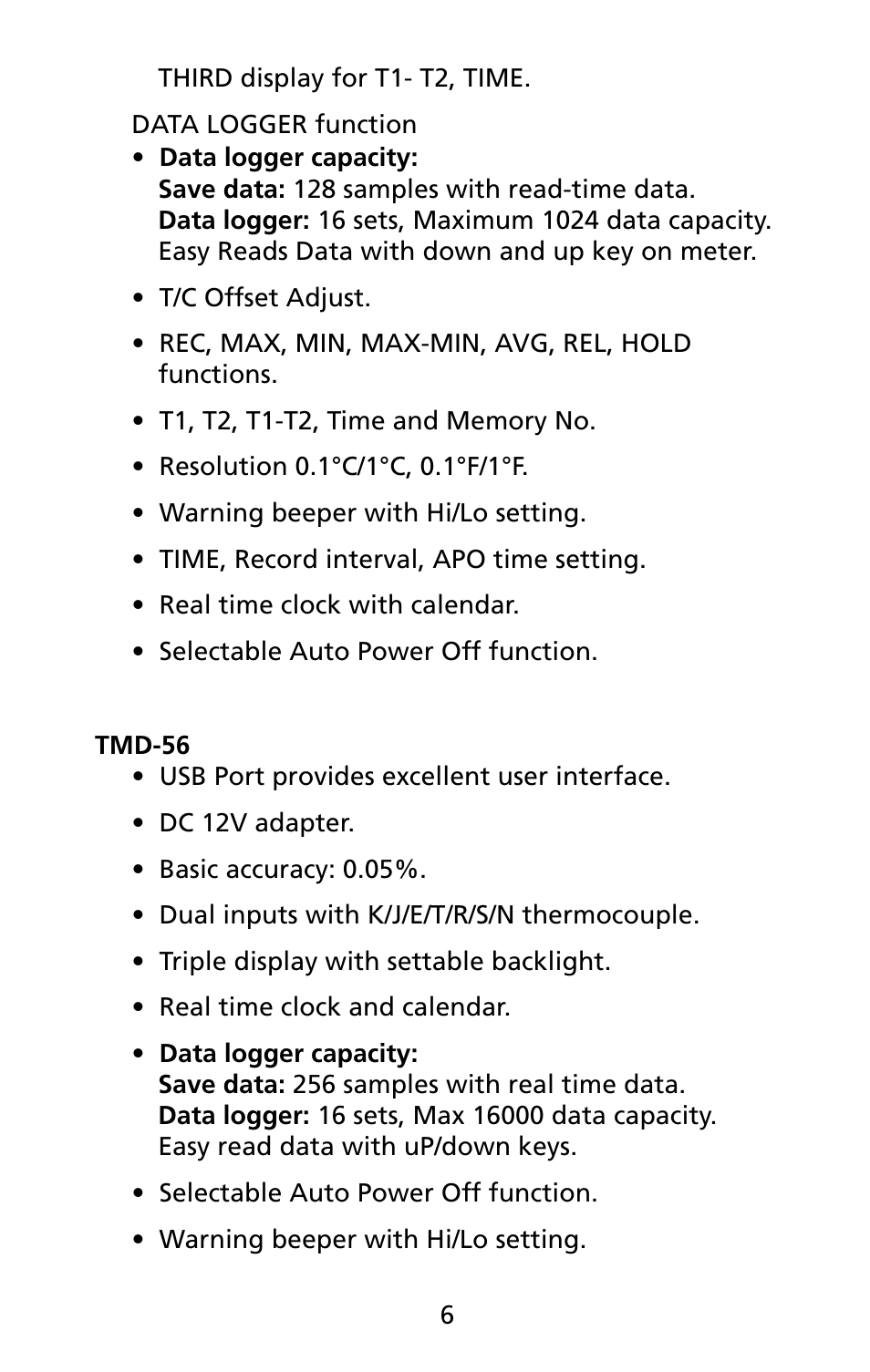 Amprobe TMD-55 Multilogger-Thermometers User Manual | Page 13 / 28