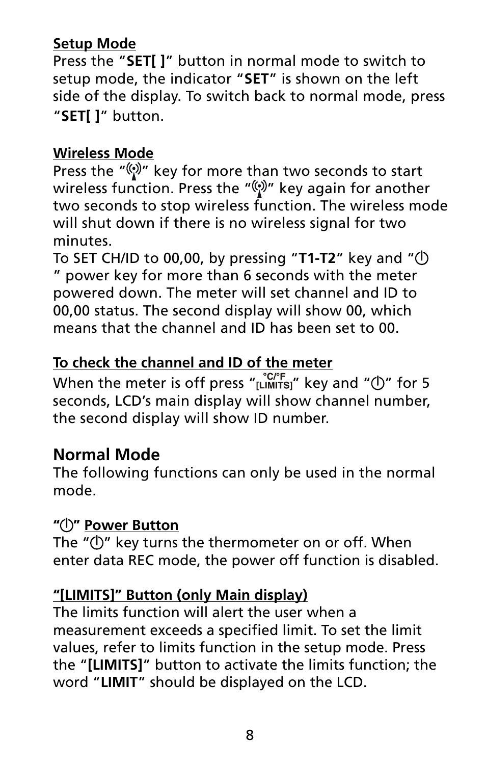 Amprobe TMD-55 Multilogger-Thermometers User Manual | Page 15 / 28