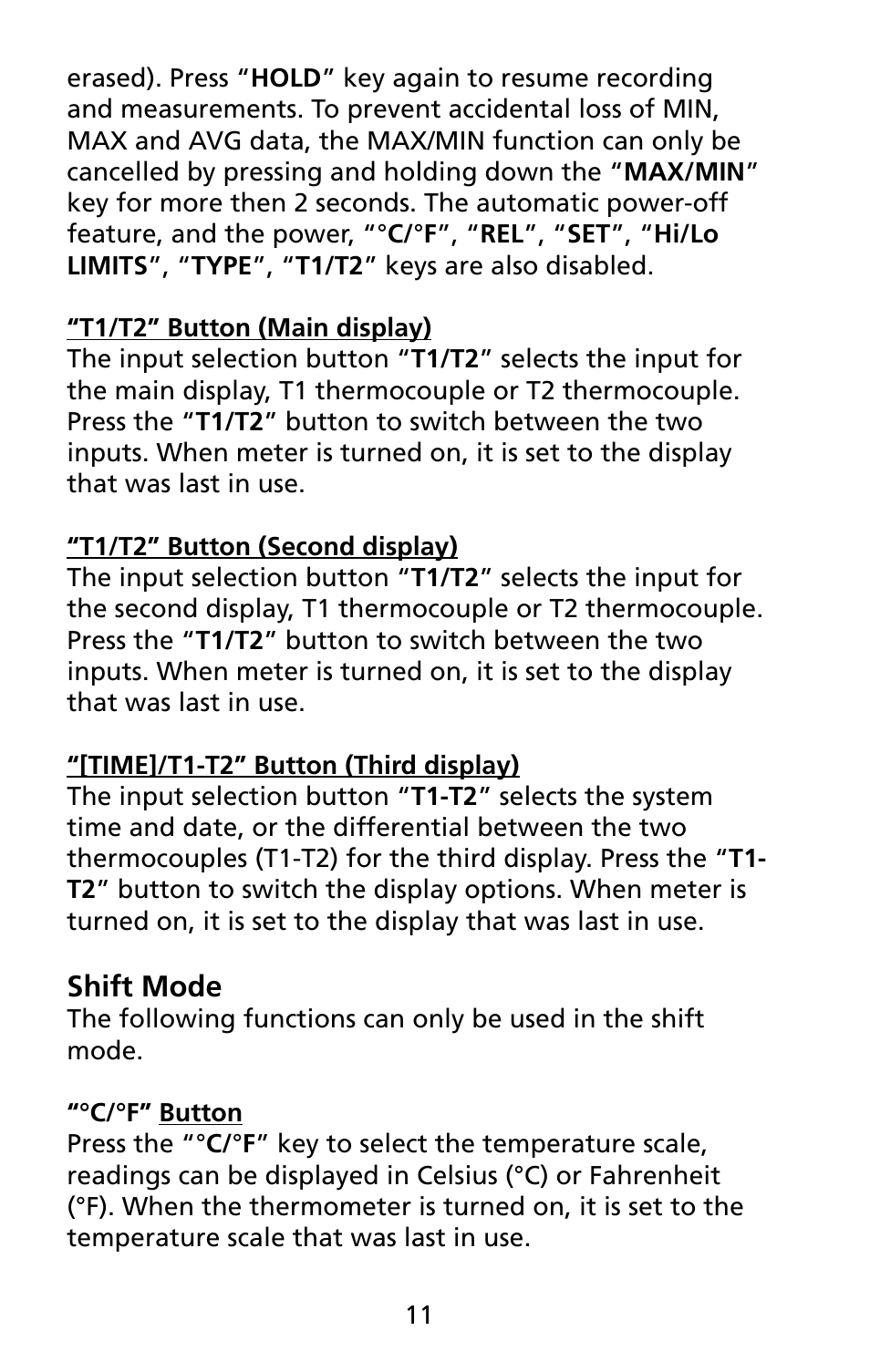 Amprobe TMD-55 Multilogger-Thermometers User Manual | Page 18 / 28