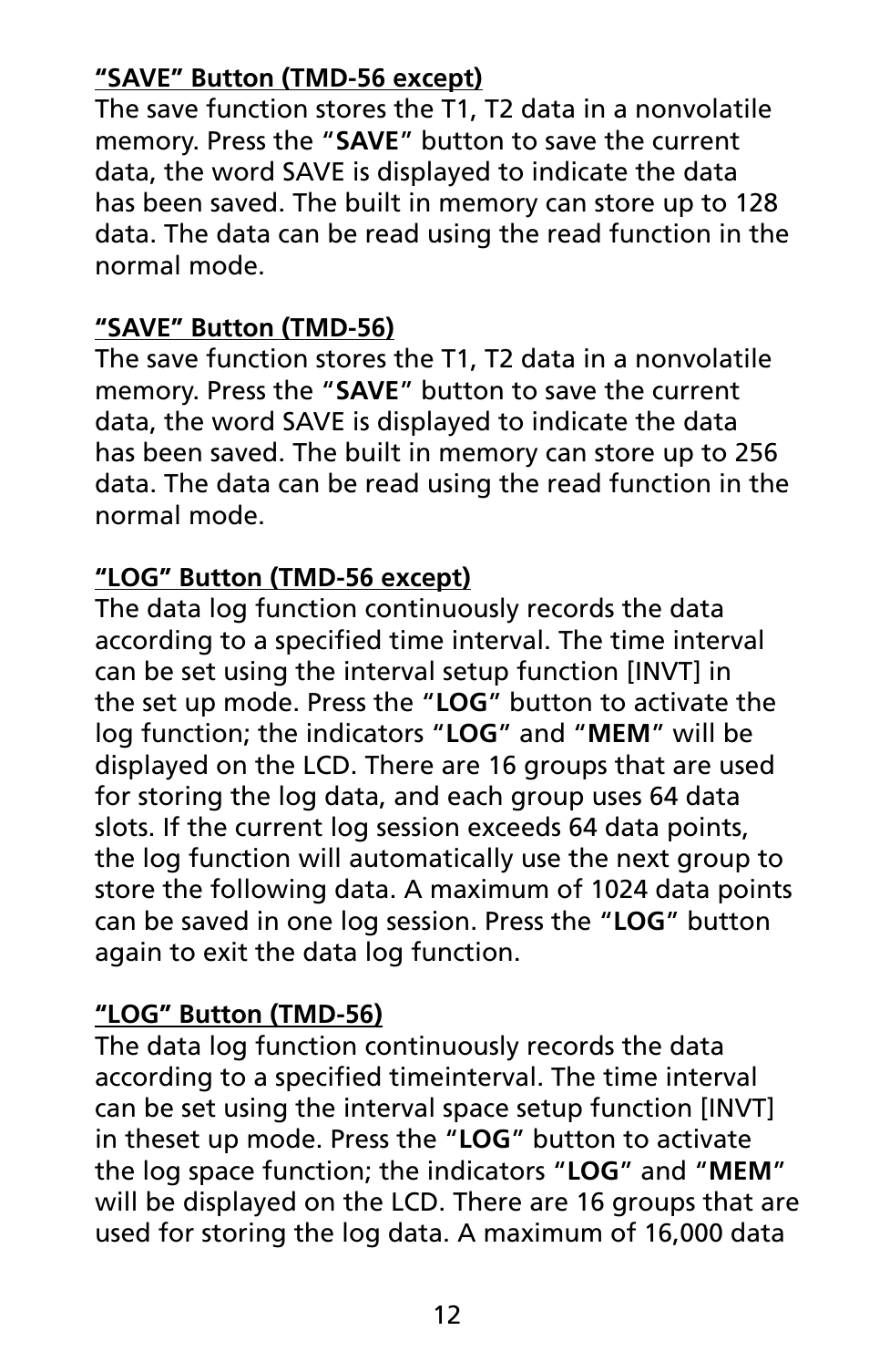 Amprobe TMD-55 Multilogger-Thermometers User Manual | Page 19 / 28