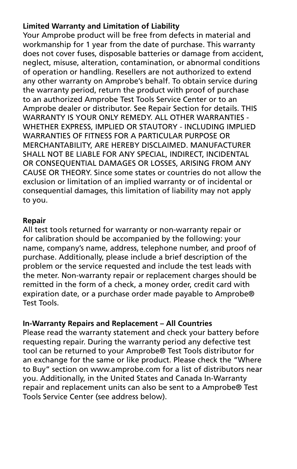 Amprobe TMD-55 Multilogger-Thermometers User Manual | Page 4 / 28