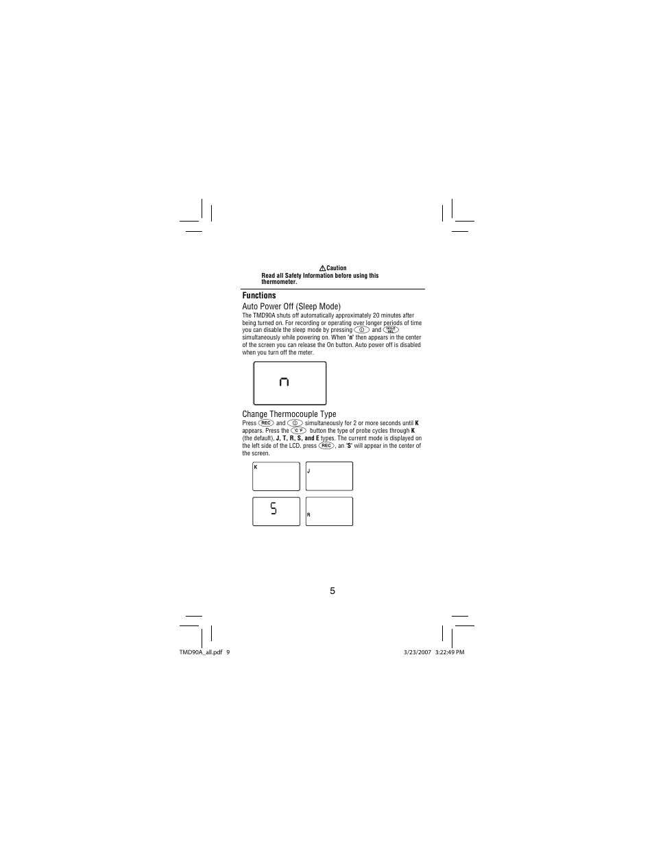 Amprobe TMD90A Dual-Input-Digital-Thermometer User Manual | Page 10 / 81