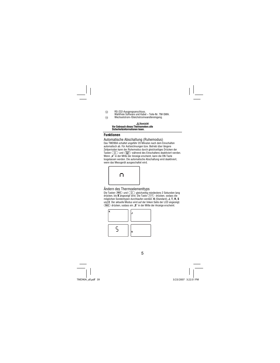 Amprobe TMD90A Dual-Input-Digital-Thermometer User Manual | Page 40 / 81