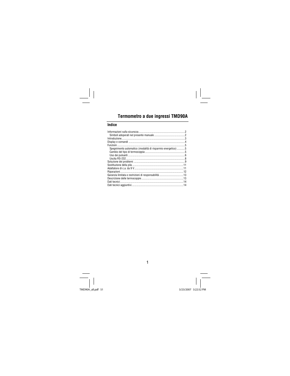 Termometro a due ingressi tmd90a | Amprobe TMD90A Dual-Input-Digital-Thermometer User Manual | Page 52 / 81