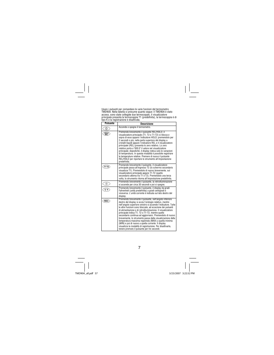 Amprobe TMD90A Dual-Input-Digital-Thermometer User Manual | Page 58 / 81
