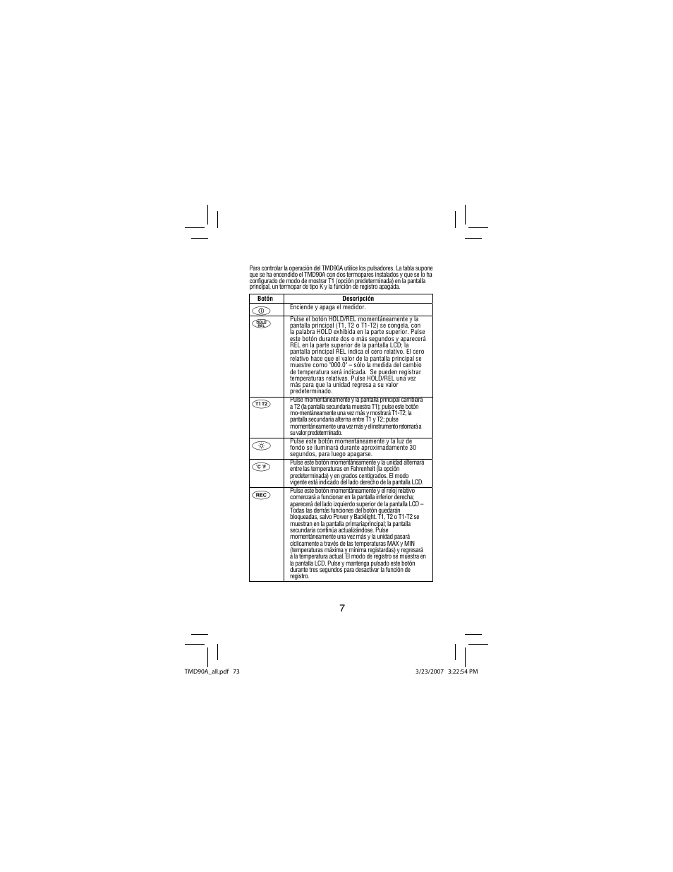 Amprobe TMD90A Dual-Input-Digital-Thermometer User Manual | Page 74 / 81