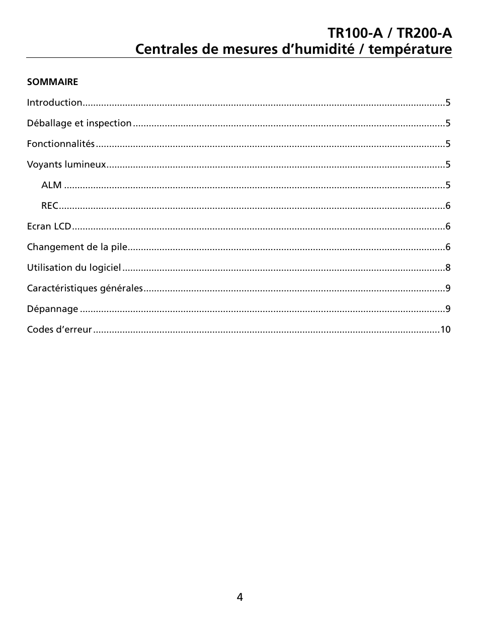 Amprobe TR100-A TR200-A Temperature-Humidity-Data-Loggers User Manual | Page 15 / 62