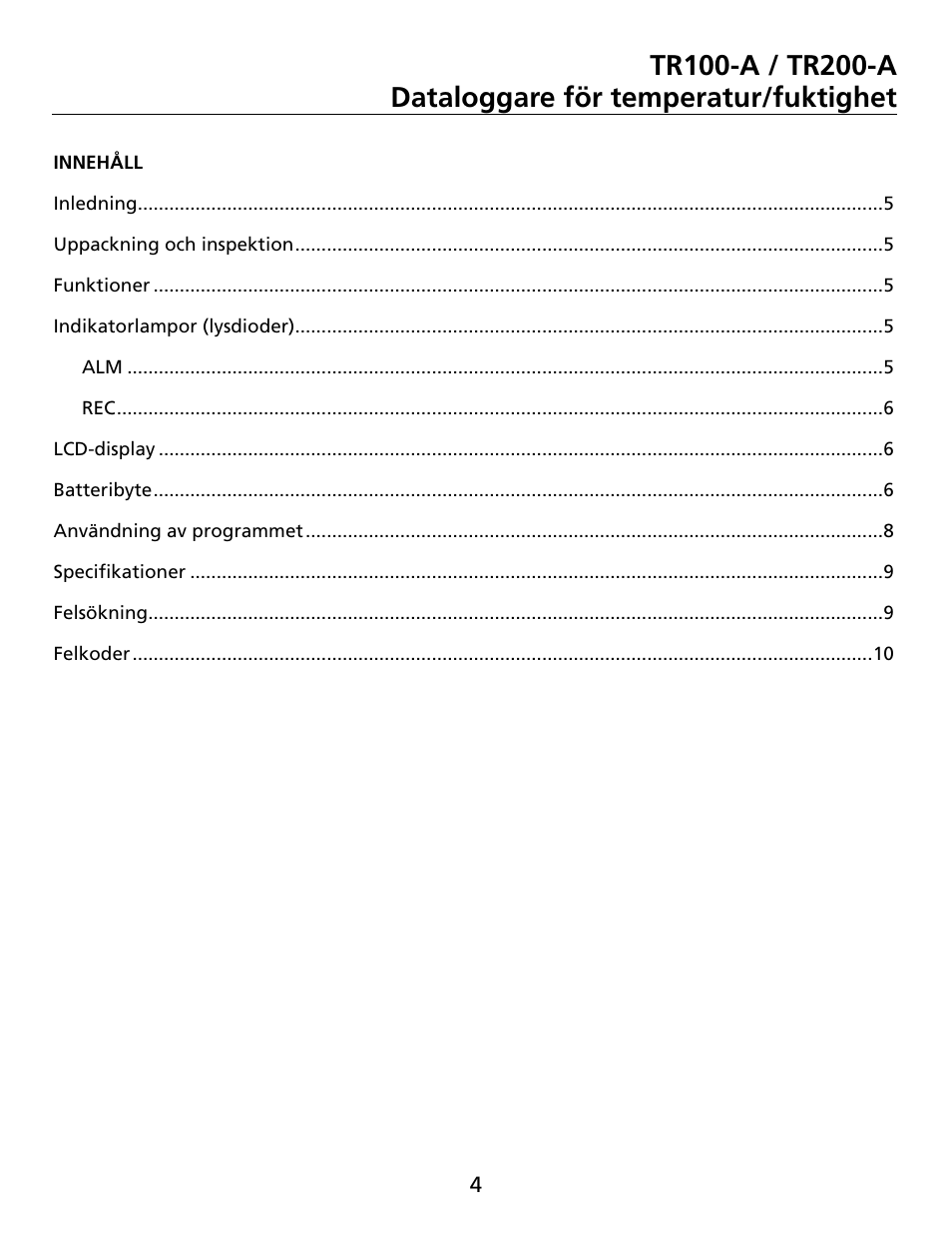 Amprobe TR100-A TR200-A Temperature-Humidity-Data-Loggers User Manual | Page 55 / 62