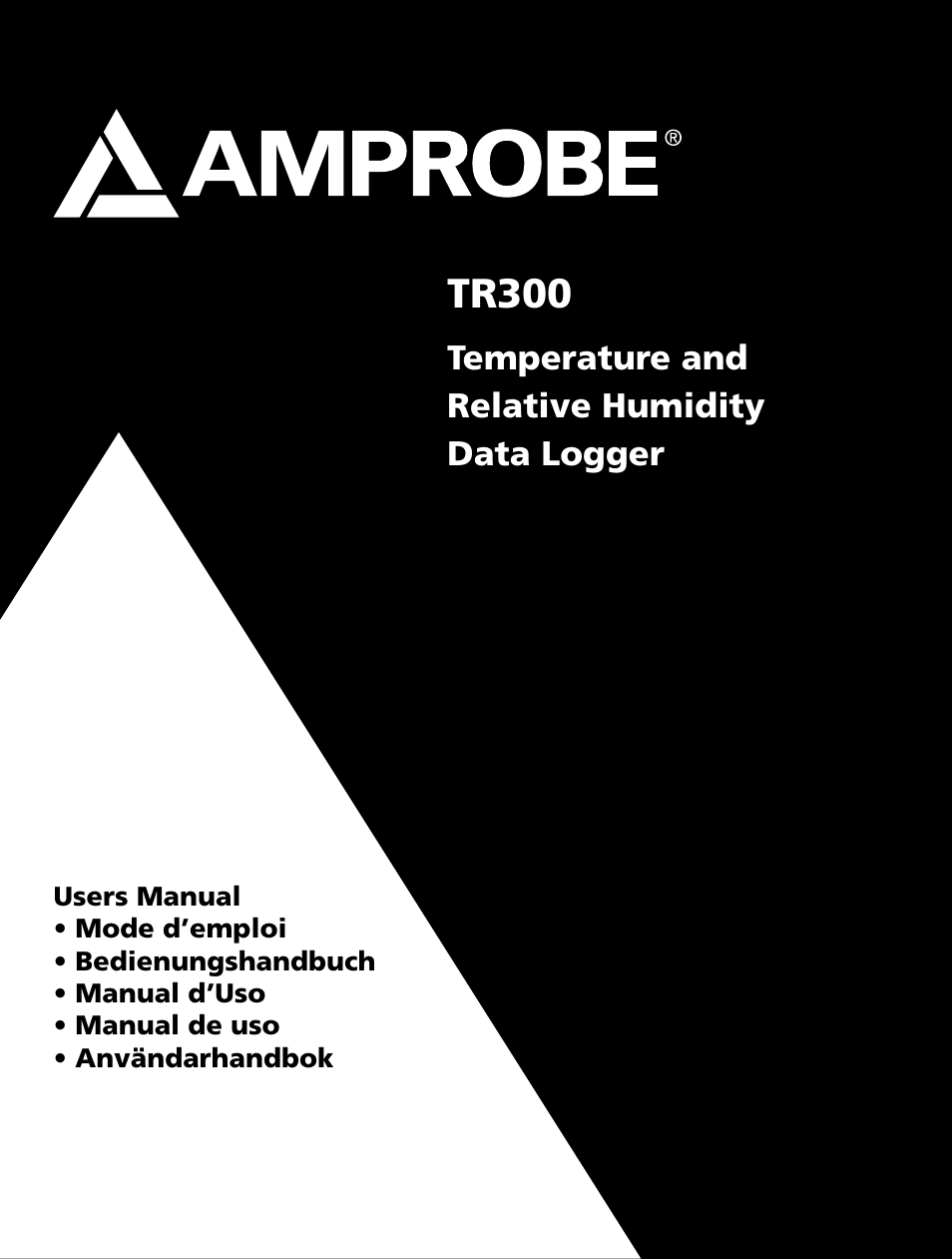 Amprobe TR300 Temperature-Relative-Humidity-Data-Logger User Manual | 86 pages