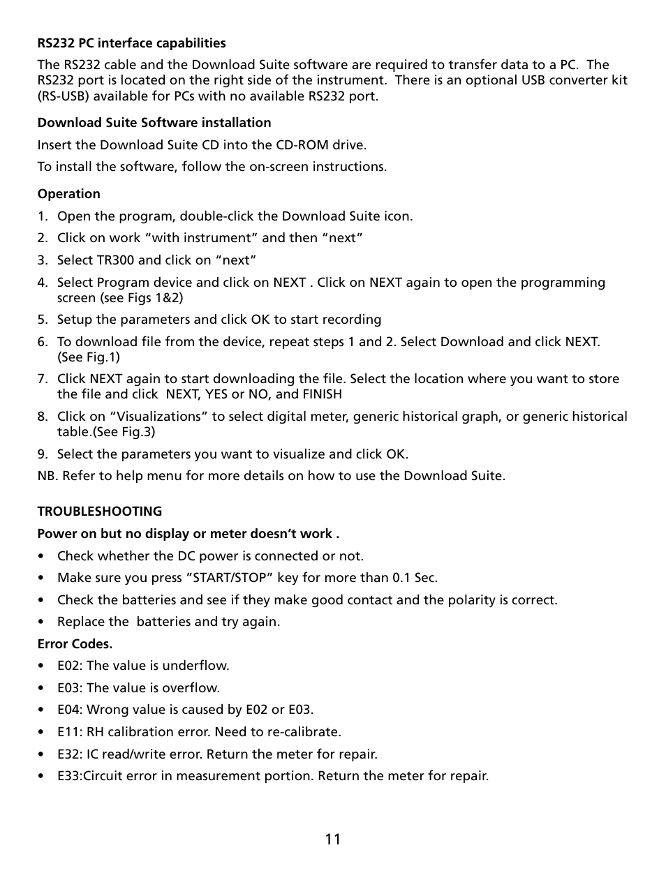 Amprobe TR300 Temperature-Relative-Humidity-Data-Logger User Manual | Page 12 / 86