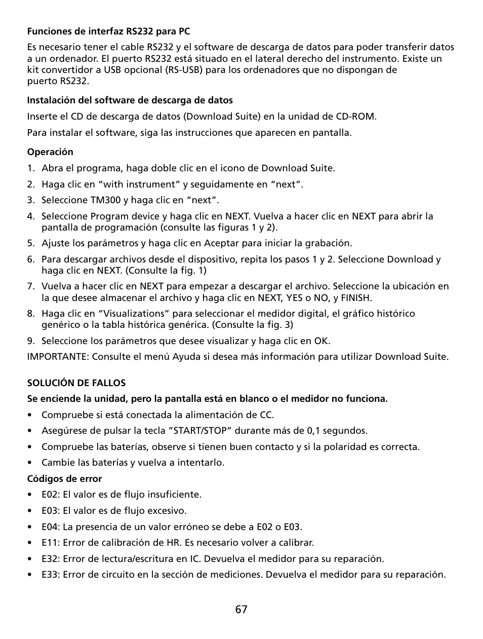 Amprobe TR300 Temperature-Relative-Humidity-Data-Logger User Manual | Page 68 / 86