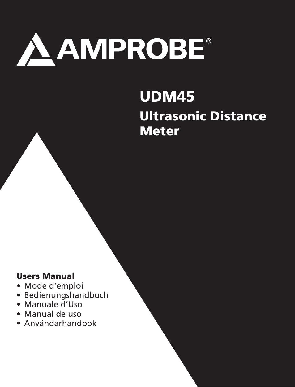 Amprobe UDM45 Ultrasonic-Distance-Meter User Manual | 50 pages