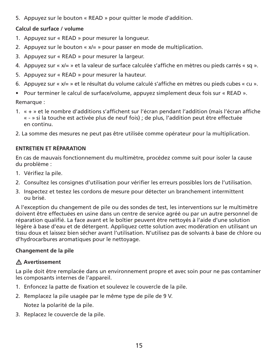 Amprobe UDM45 Ultrasonic-Distance-Meter User Manual | Page 16 / 50