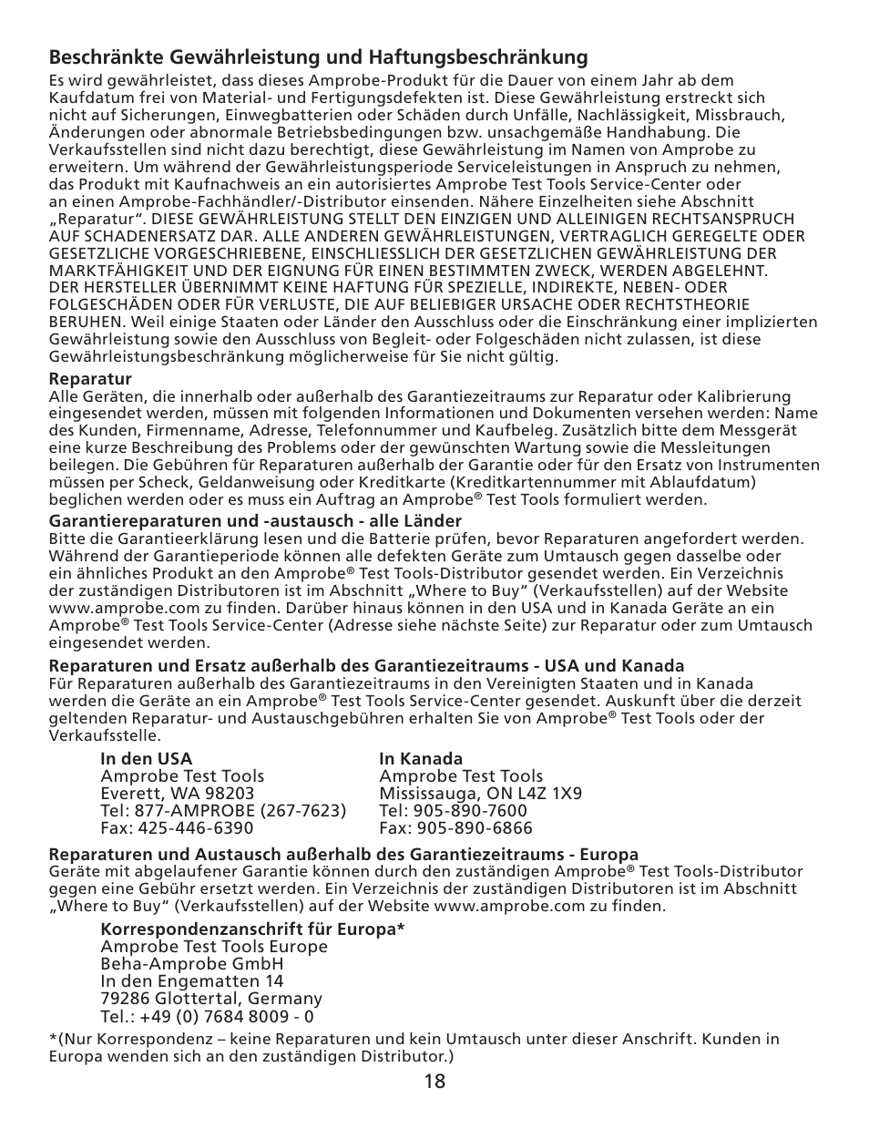 Amprobe UDM45 Ultrasonic-Distance-Meter User Manual | Page 19 / 50