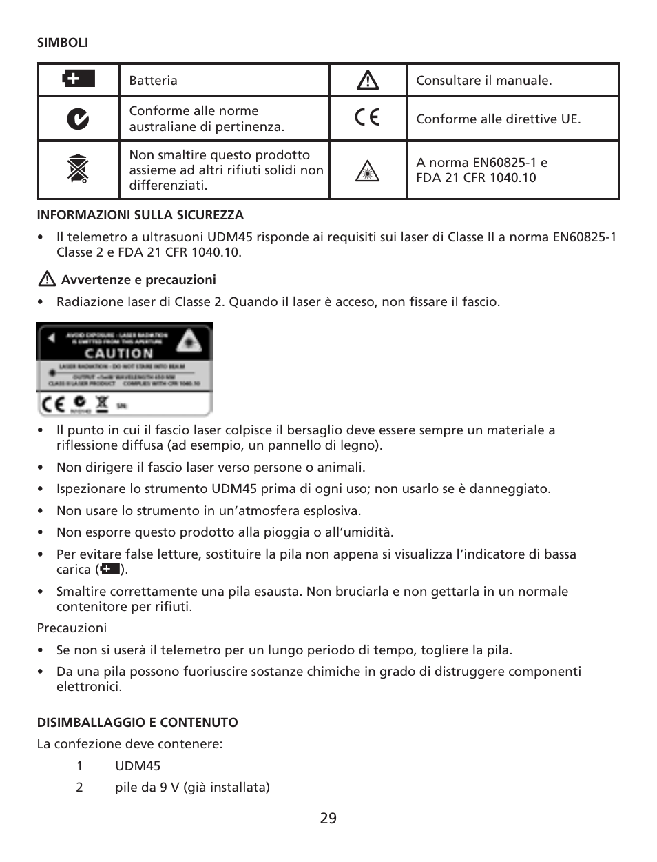 Amprobe UDM45 Ultrasonic-Distance-Meter User Manual | Page 30 / 50