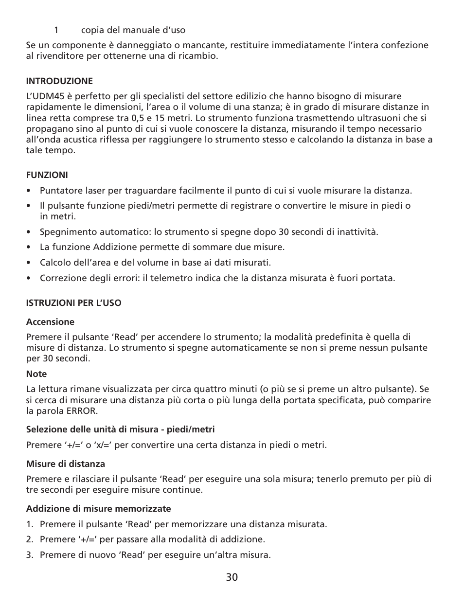 Amprobe UDM45 Ultrasonic-Distance-Meter User Manual | Page 31 / 50