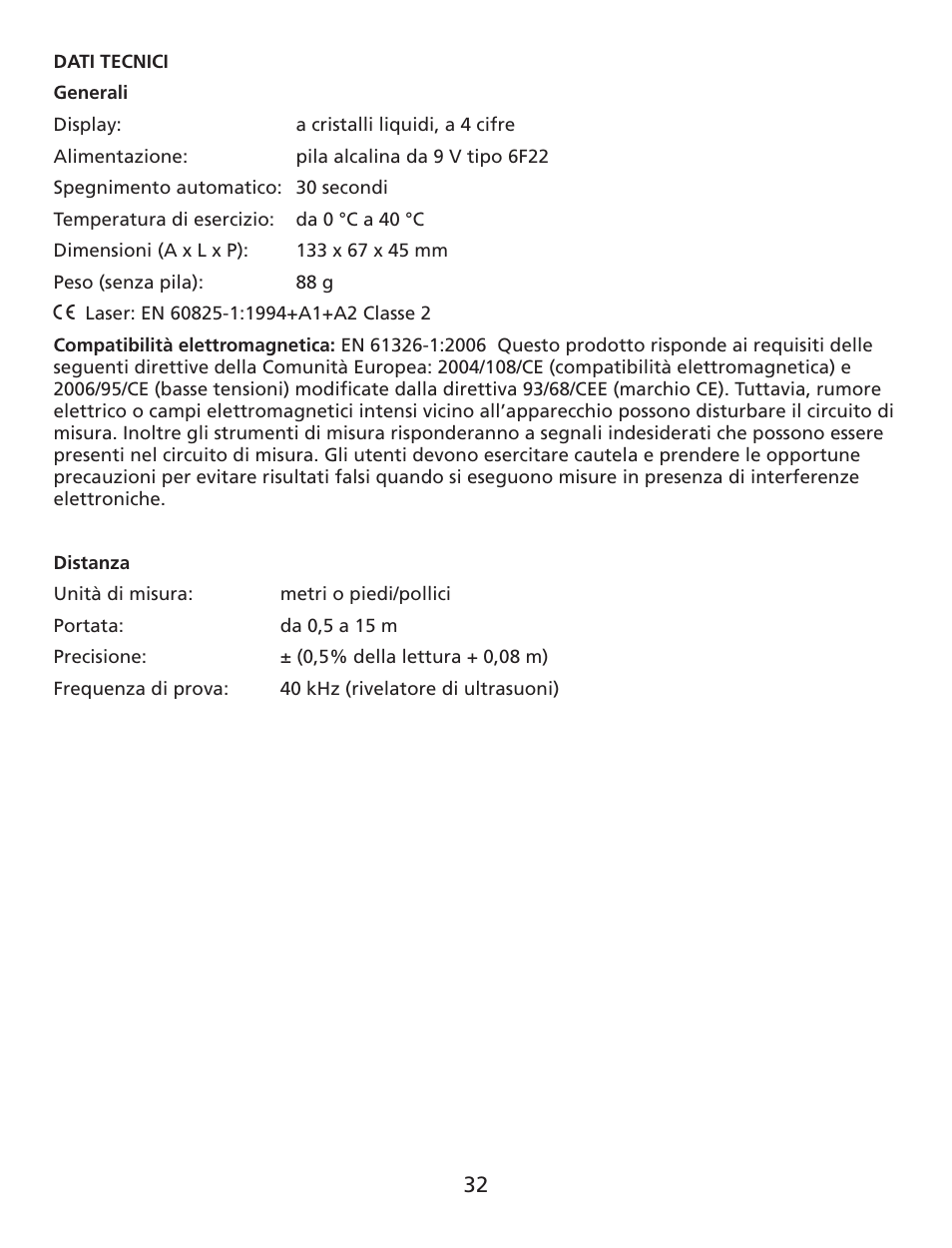 Amprobe UDM45 Ultrasonic-Distance-Meter User Manual | Page 33 / 50