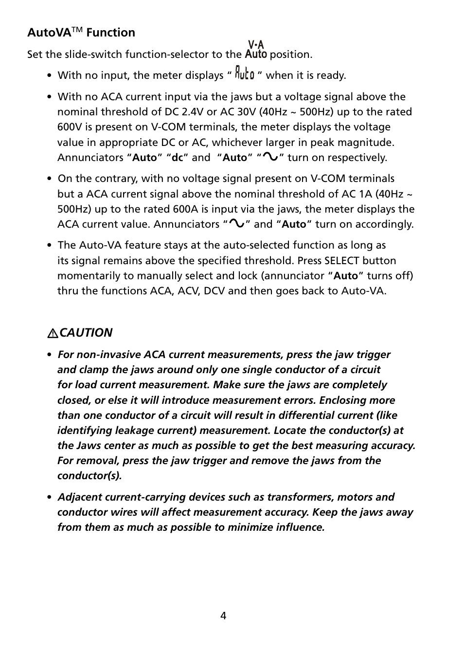 Amprobe ACD-45PQ Power-Quality-Clamp User Manual | Page 10 / 30