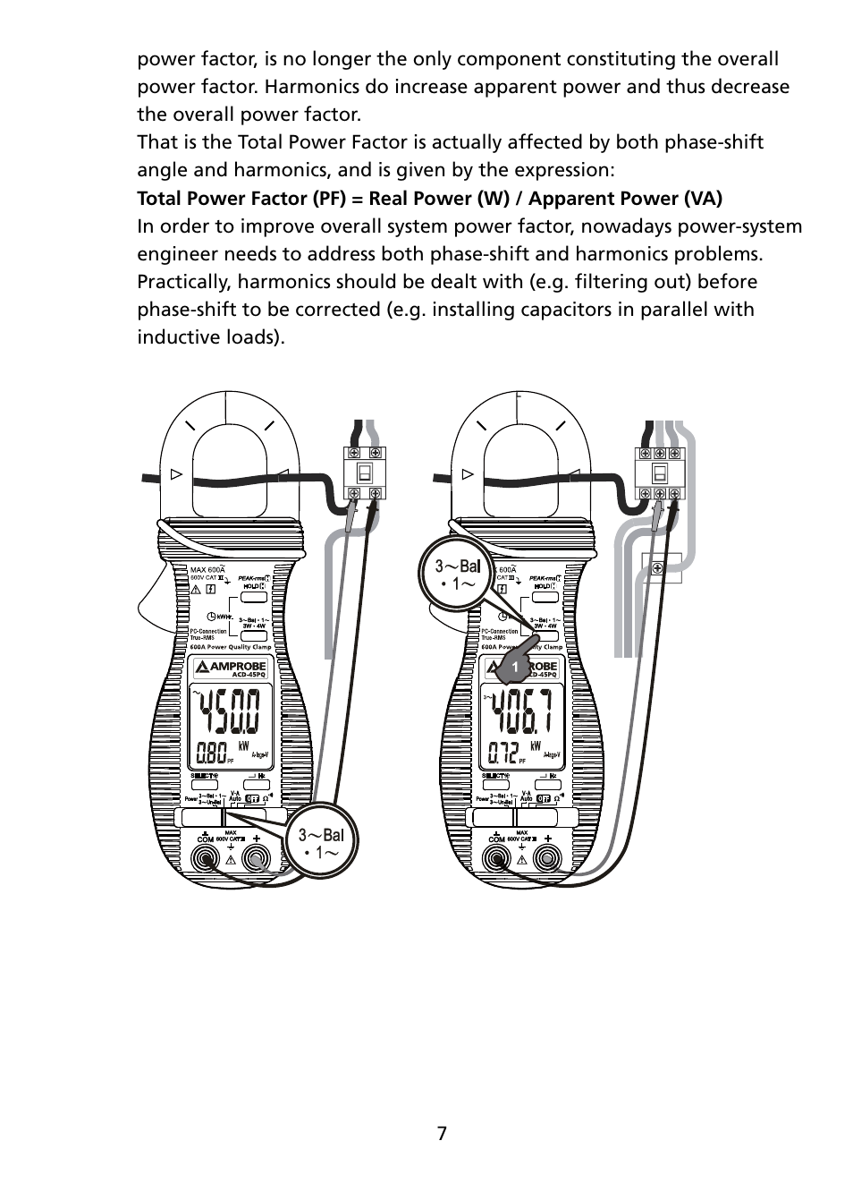 Amprobe ACD-45PQ Power-Quality-Clamp User Manual | Page 13 / 30