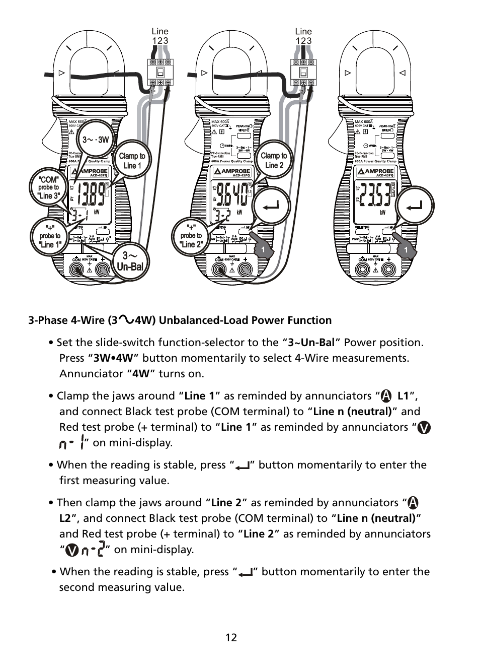 Amprobe ACD-45PQ Power-Quality-Clamp User Manual | Page 18 / 30