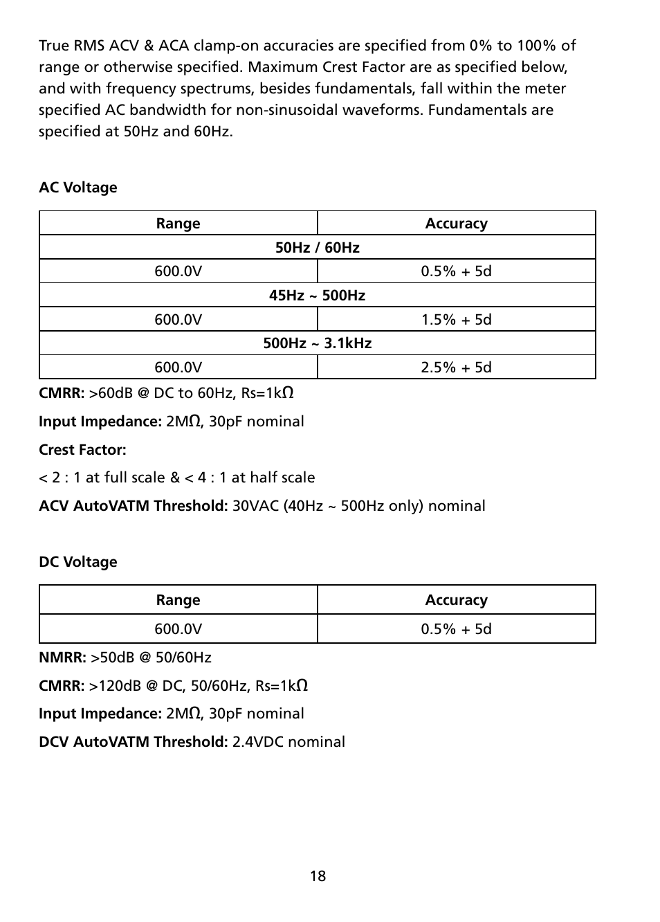 Amprobe ACD-45PQ Power-Quality-Clamp User Manual | Page 24 / 30