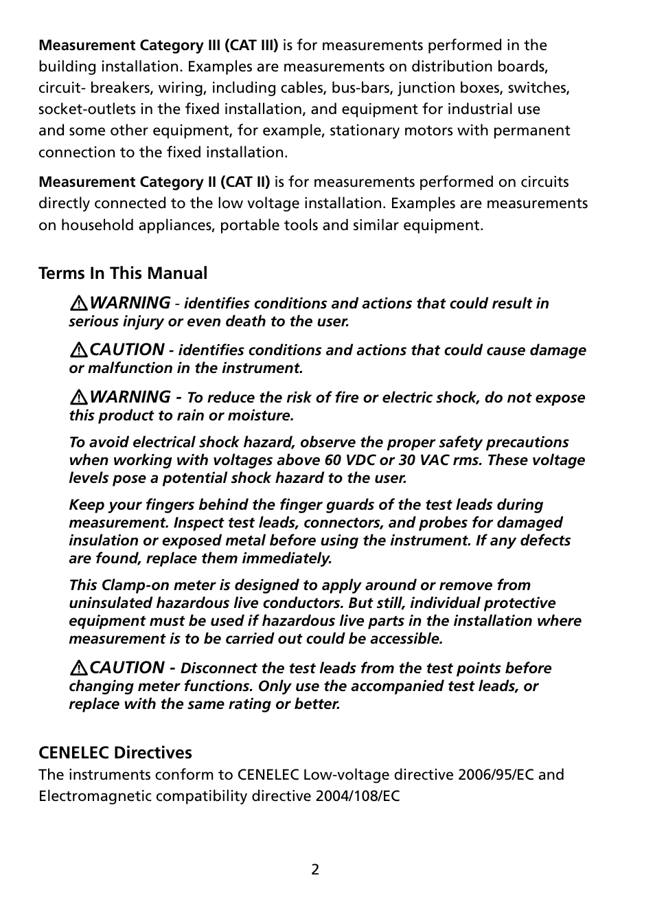 Amprobe ACD-45PQ Power-Quality-Clamp User Manual | Page 8 / 30