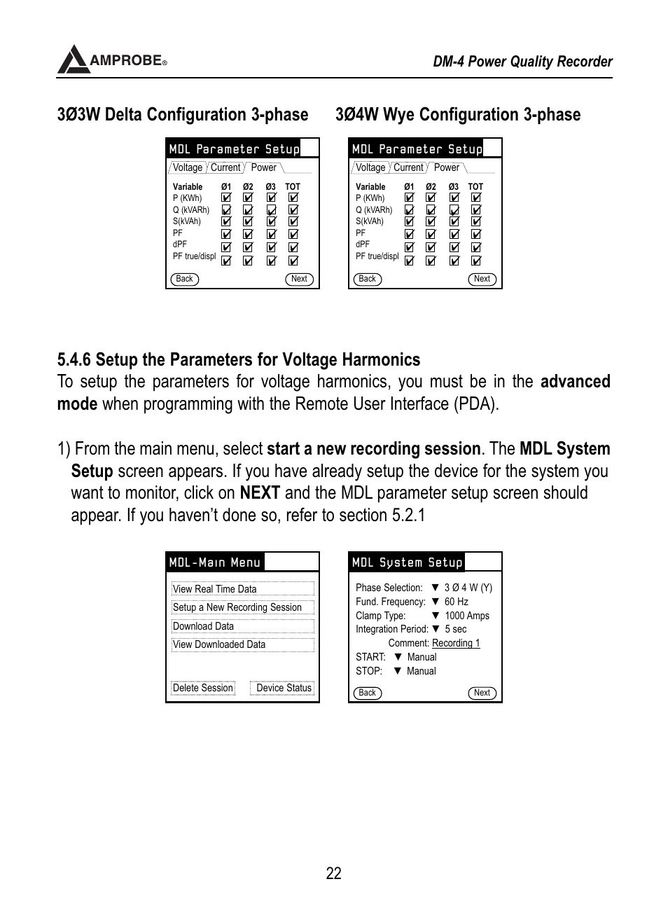 Harmonics, Dm-4 power quality recorder | Amprobe DM-4 Power-Quality-Recorder User Manual | Page 23 / 58