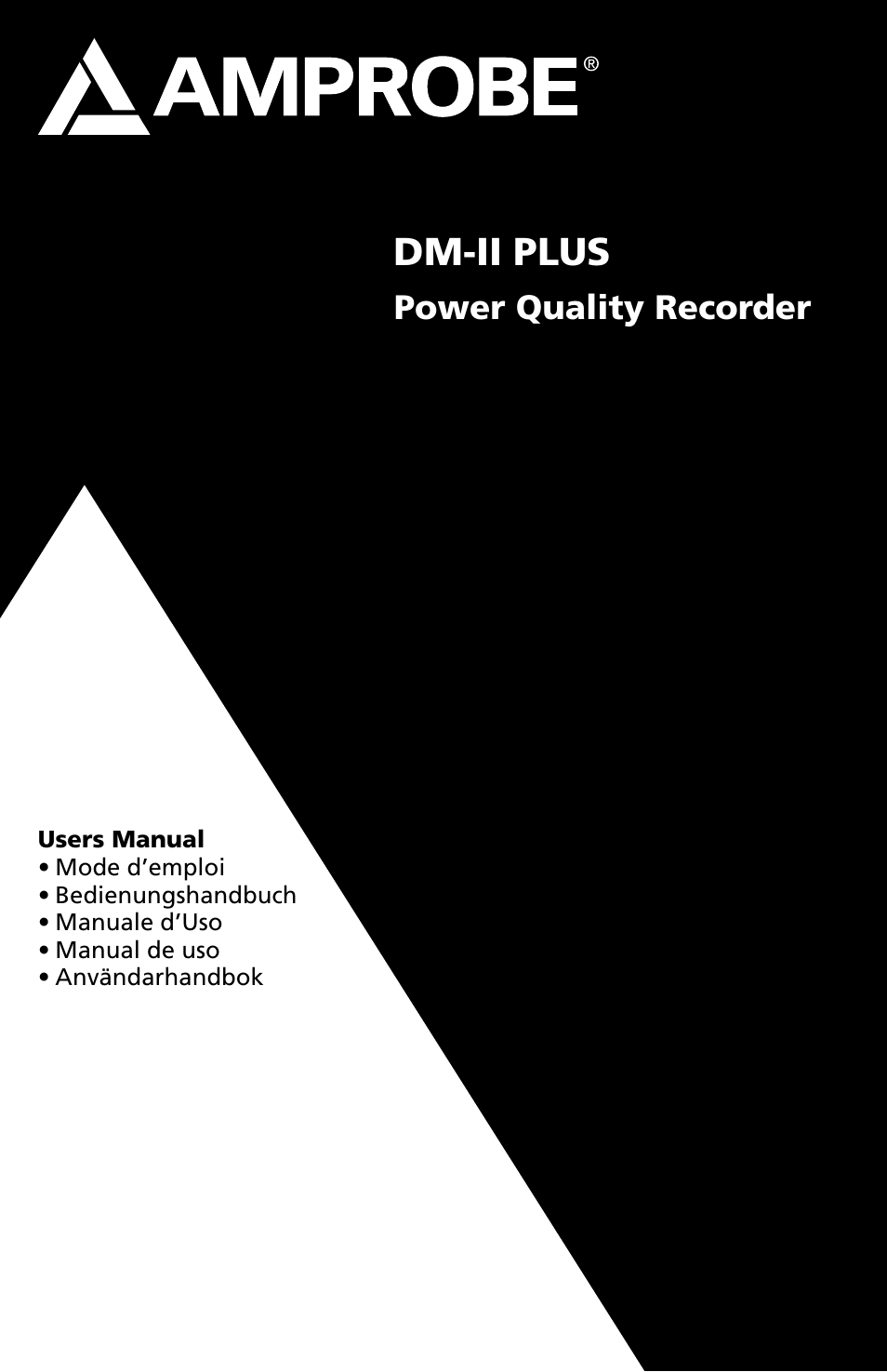 Amprobe DM-II-PLUS Power-Quality-Recorder User Manual | 194 pages