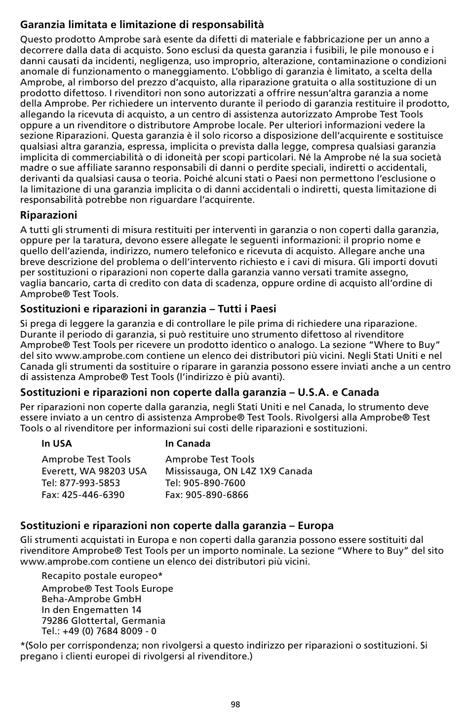 Amprobe DM-II-PLUS Power-Quality-Recorder User Manual | Page 100 / 194