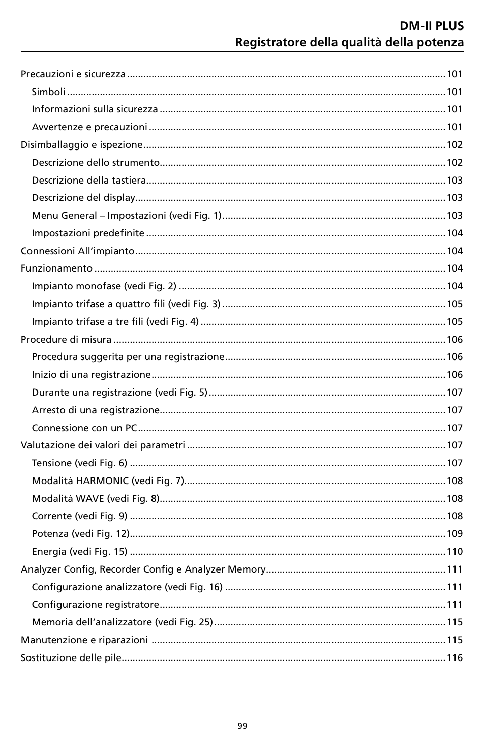 Amprobe DM-II-PLUS Power-Quality-Recorder User Manual | Page 101 / 194