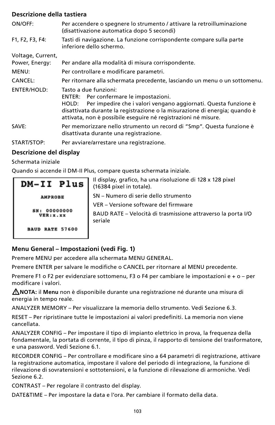 Amprobe DM-II-PLUS Power-Quality-Recorder User Manual | Page 105 / 194