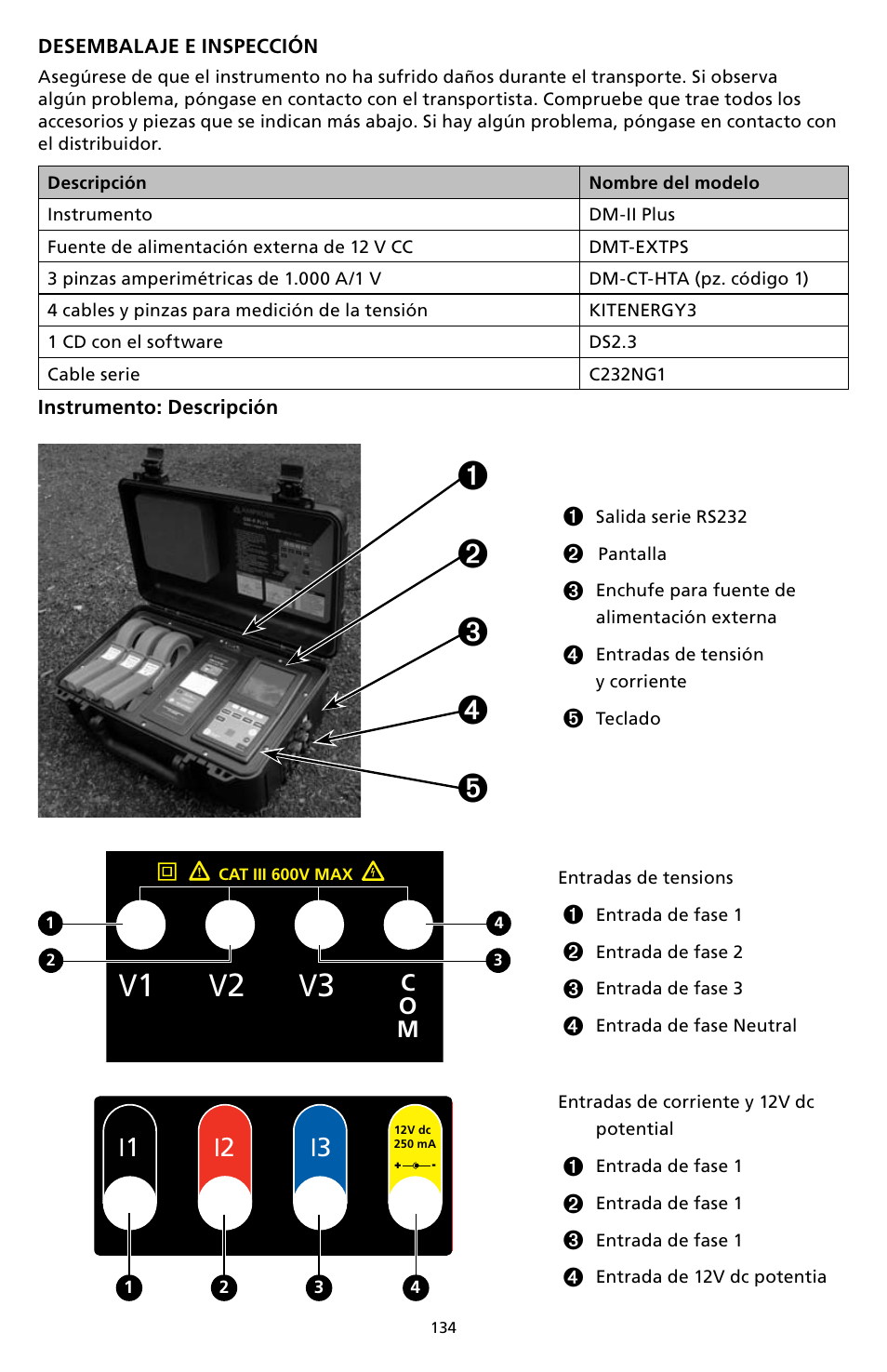 V1 v2 v3, I1 i2 i3 | Amprobe DM-II-PLUS Power-Quality-Recorder User Manual | Page 136 / 194