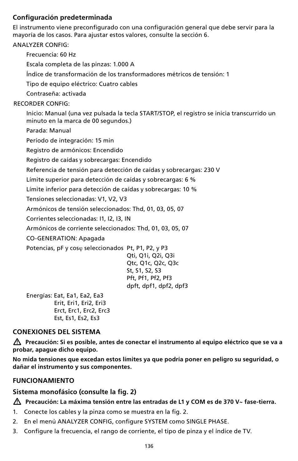 Amprobe DM-II-PLUS Power-Quality-Recorder User Manual | Page 138 / 194