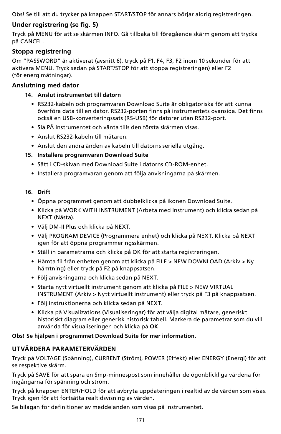 Amprobe DM-II-PLUS Power-Quality-Recorder User Manual | Page 173 / 194